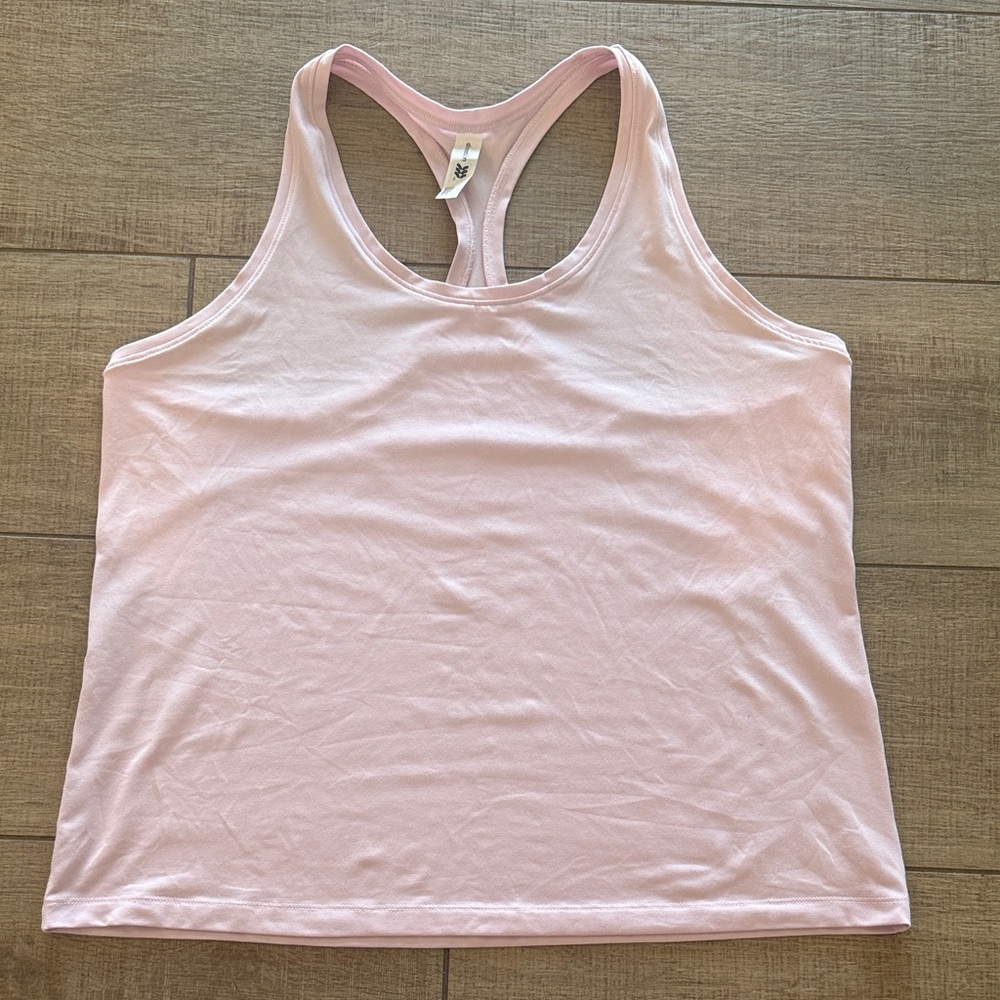 all in motion Light Pink Racerback Tank Top Excellent!